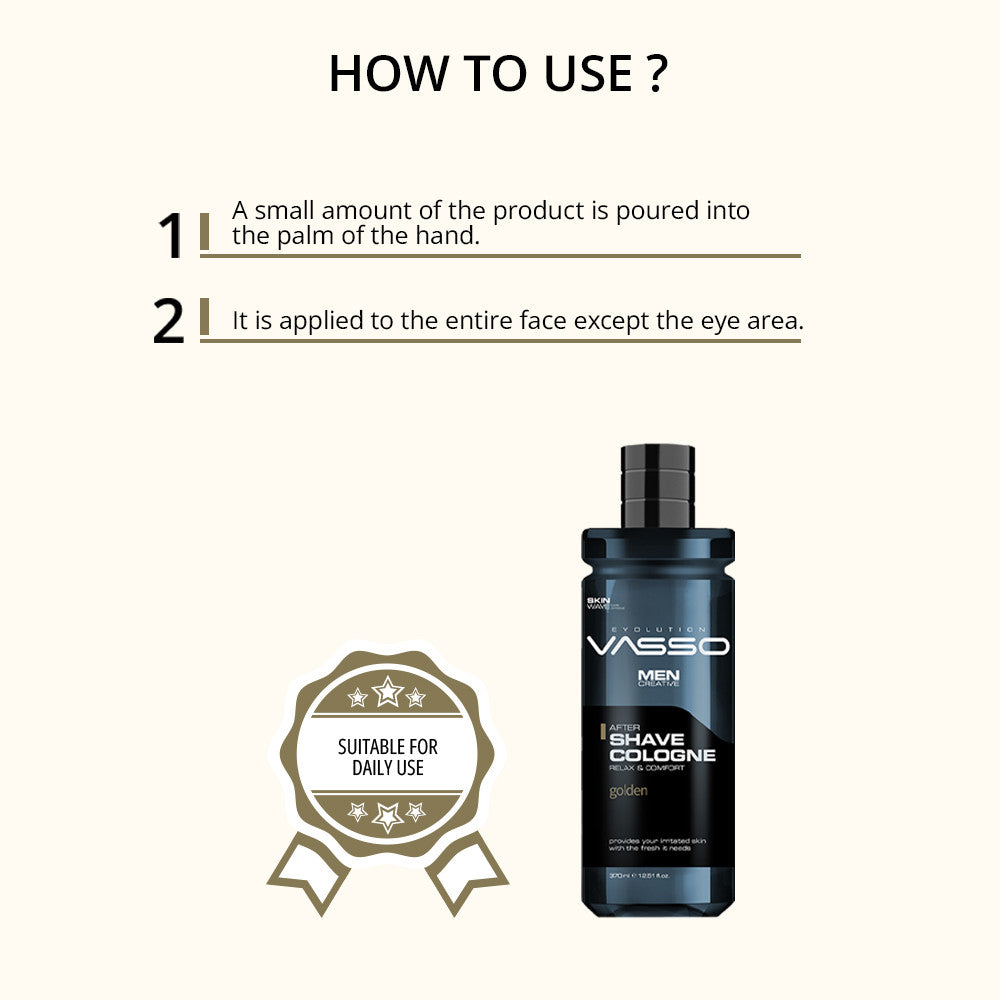 Golden After Shave Cologne — سبلاش كولونيا منعش للبشرة بعد الحلاقة